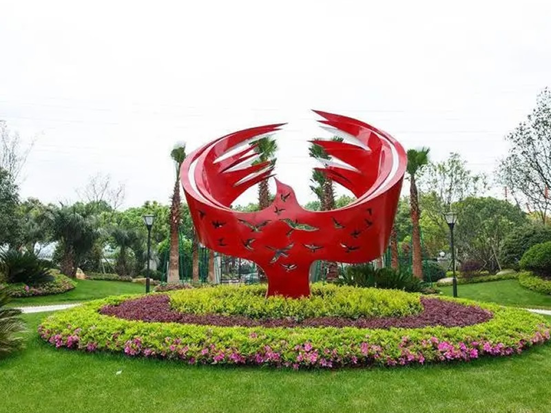 河北公園不銹鋼雕塑